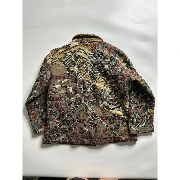 Chicos Jacket Womens 3 US XL Art To Wear Multiprinted Multicolored Blazer Artsy - Picture 6 of 6